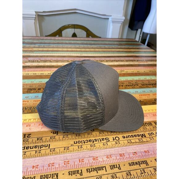 Two Roads Hat Co Snap Back Mesh Hat 5 Panel Hay Rock Cap Gray Adjustable Trucker - Picture 3 of 12